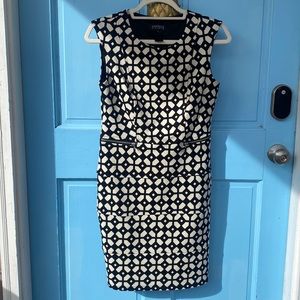 Enfocus Studio Geometric Black and White Dress size 4